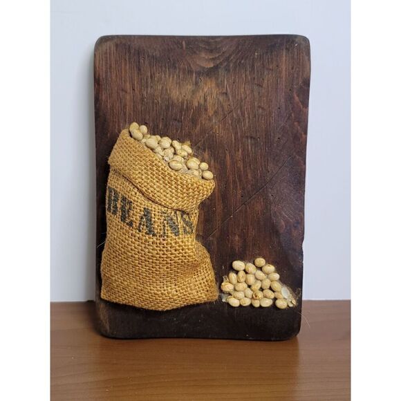 Vintage Bean Wall Decor #A26 - Picture 1 of 7